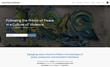 Jesus Peace Collective: Responsive web design, SEO, email marketing, hosting & management