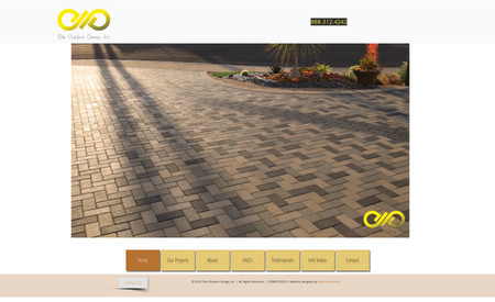 Elite Outdoor Design: This is a Standard Website. Another happy and old client. We transformed their old basic site into this stunning design that reflects the high-quality design services they offer for outdoor designs.   