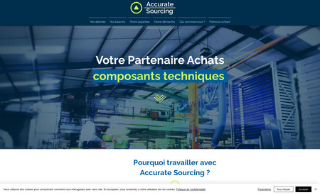 Accurate Sourcing: Refonte du site internet