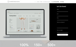 Incredible Design Solutions High-end website for modern and edgy design agency...