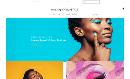 Hasani Cosmetics: We designed, built, and optimized this dynamic e-commerce site! Our client was looking for an elegant and chic style to compliment her brand. 