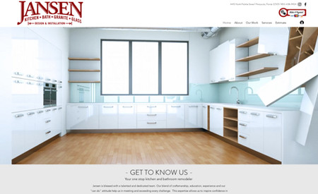 Jansen Kitchen&amp;amp;Bath: This is a kitchen &amp;amp; bath company that needed a new website. It was a large undertaking and I really enjoyed the work. 
