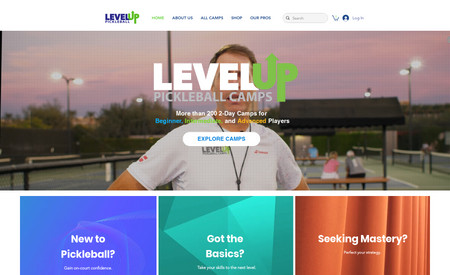 LevelUp Pickleball: LevelUp Pickleball is a premier name in the Pickleball Arena. UpCode worked alongside Levelup to develop a new understanding of their target demographic, understand their analytics, and develop a new digital presence that accurately represents the interest they are receiving from their 200+ Pickleball Camps around the Country.