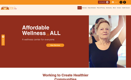 Bridge To Health NM: Complete site redesign. Improving UX/UI for better customer experience.