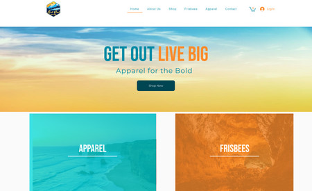 Get Out Live Big: Developed e-commerce store site from start to finish - from initial designs to launch