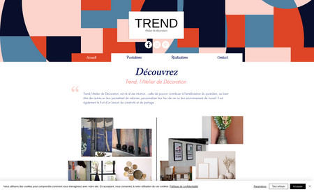 Trend Atelier de Décoration: Création & Design du site 
Référencement