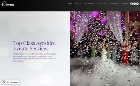 GB Soundz: Events and Entertainment company GB Soundz needed a facelift on their site and much improved functionality of dealing with customer enquiries and bookings. 