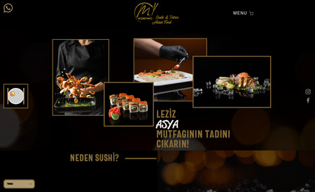 Merymor: Sushi Restourantı için yaptığımız özgün web site tasarımımız.