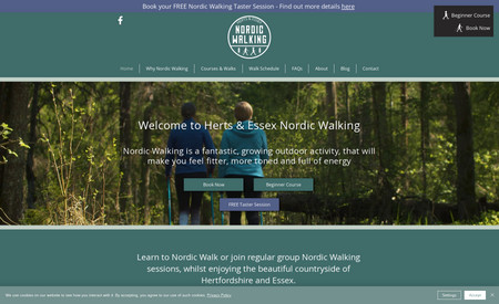 Herts & Essex Nordic Walking: Nordic Walking website for a Walking Club