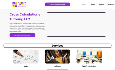 Cross Calculations: Cadesha Cross is an awesome mom and active military member who runs her own tutoring service company. We built her a completely custom-designed editorx site that shows off her brand and capabilities with a clean and fun look.