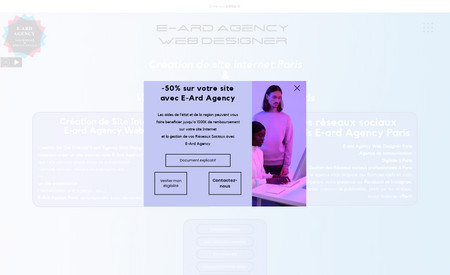 E-Ard Agency: Concepteur du site de notre agence 
Créer en partant d'une page blanche et laisser notre inventivité prendre le dessus !