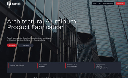 Fabtek: Architectural aluminum product fabrication.