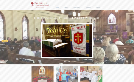 St Philips Episcopal Church - Advanced Website: Church Website with blog, calendar and 5 - 10 pages of content