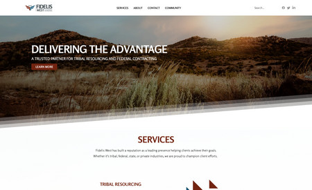 Fidelis West: Complete design and buildout, including branding and logo creation.