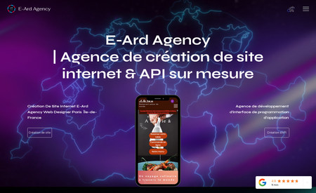 E-Ard Agency: Site de notre agence réalisé sur EditorX
