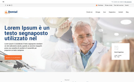 Dental Clinic: Fully customized modern responsive Wix.com web design by Wix laboratory
