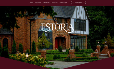 Estoria Estate: A custom website design for a modest estate - positioned as an exclusive venue for private and corporate events. This meticulously designed platform seamlessly generates leads through clear menu directories, highlighting both exterior and interior amenities. Crafted for effortless booking processes and streamlined communication channels, this website reflects sophistication and functionality.

Built from the ground up, the custom template showcases the venue's photography with strategic color palette curation, unique typefaces, and font choices, along with thoughtfully implemented animations. The main page and subpage layouts are tailored for a distinctive and memorable user experience, setting this website apart from the rest in its individuality. Fully optimized for SEO, this digital masterpiece not only captivates visually but ensures heightened online visibility for the estate. Immerse yourself in the seamless synergy of luxury and technology within this exceptional project.