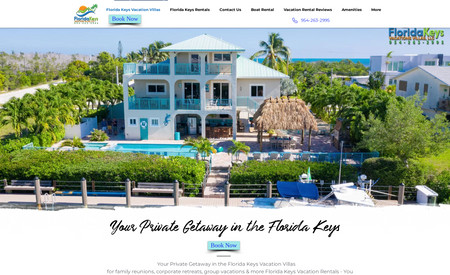 FloridaKeysVacation: Florida Keys Vacation Homes - Website showcases luxury family-size homes located in the Florida Keys. Make reservations and pay for nights all online. 