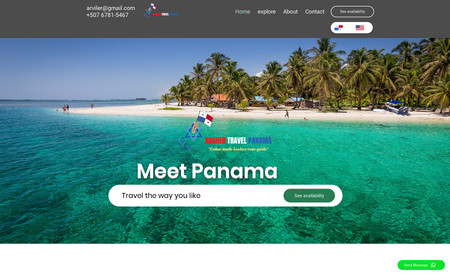 Kosher Travel Panamá: Se desarrollo una página web con un diseño moderno, minimalista y responsivo.