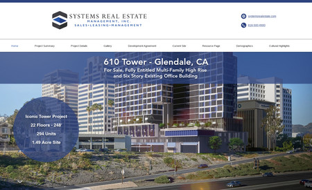 610 Tower: New website for real estate project.