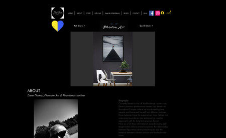 Phantom Art: E-commerce website for an art store