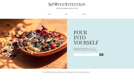 Sip With Intention: Brand Identity Design and Web Design
