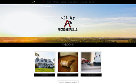 Arling Auctioneers: Arling Auctioneers chose WIX in order to gain control over their website content and management. The resulting site is clean, simple and to the point...providing a reliable platform they can update and manage with ease. 