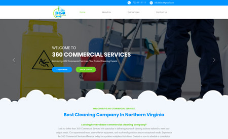 360 Cleaning: I have redesigned the website for 360commercial-services, a premier provider of comprehensive commercial cleaning services. With meticulous attention to detail, I crafted a visually appealing and user-friendly platform that aligns perfectly with the company's diverse range of cleaning solutions. The client's overwhelming satisfaction with the enhanced design and seamless navigation is a true testament to our commitment to delivering an exceptional online experience. Experience the new look and effortless navigation as you explore the world of commercial cleaning at 360commercial-services.