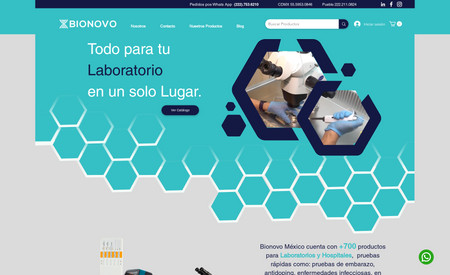 Proveedor de Laboratorios Bionovo MX: Desarrollo de Ecommerce y estrategia de Gestión de Redes.