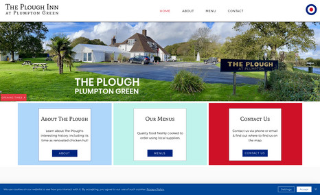 The Plough Pub website