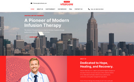 Vencer Vital Care: Built and designed the website and have pushed them to the top of SERP and top 2 in Google Map Packs in 3 months in a very competitive industry. 