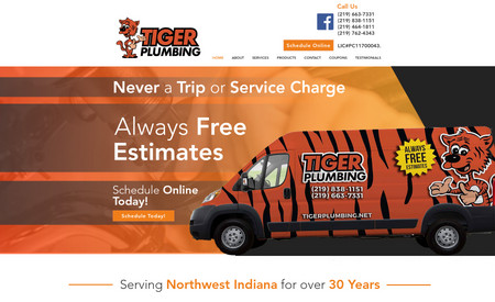 tigerplumbing: We created a brand new site that really showcased the Tiger Plumbing brand in a way they never had before.