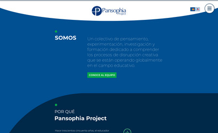 Pansophia Project: Diseño y armado integral del Sitio. Marketing y comunicación.
