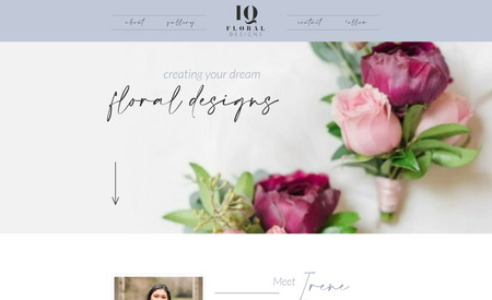 IQ Floral Design: IQ Floral Designs needed a refresh on their website design for their wedding florals business. We created a new design on Wix that used light, floral colors dusty rose and blue. We also highlighted the floral designer so she could make a more personal connection to her potential clients.