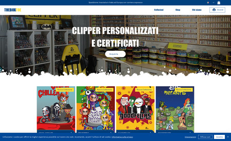THEBOXTOE: E-commerce di clipper certificati e personalizzati multilingua abilitato alla vendita in tutta Europa.