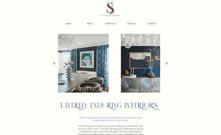 Styled by Storms : Redesigned the full site as well as added additional branding graphics. The logo is the only piece to this that remained the same. 