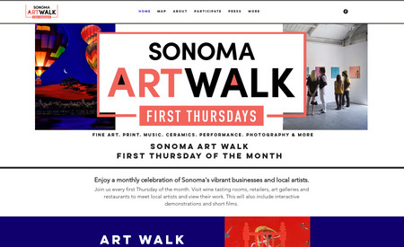 Sonoma Art Walk : This was a collaboration with another designer. We loved working on this project because it was for a small community  that wanted to make a big splash. We accomplished this by utilizing their images and content in a bold way that highlighted their artistic event.