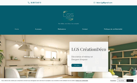  LGS CréationDeco: Site internet décoratrice d'intérieur