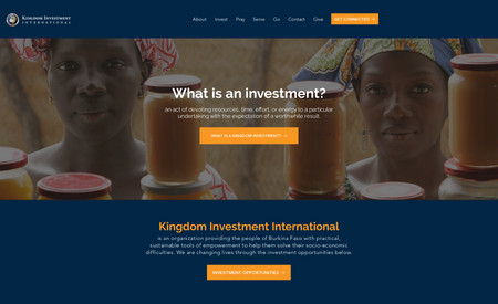 Kingdom Investment International: International organization. Website transfer and re-build, and also video production.