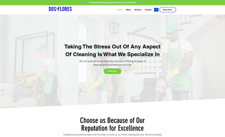 DOS FLORES CLEANING - SEO & Web Design: Web Design & SEO for a cleaning company.
