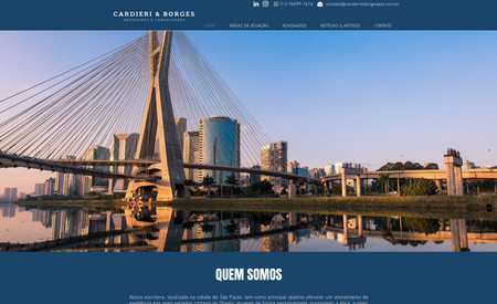 Cardieri e Borges : Site Institucional e de conversão de serviços advocatícios