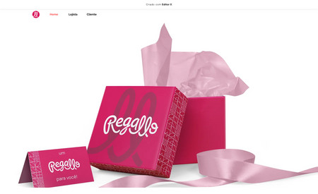 Regallo - Aplicativo: Site desenvolvido para o aplicativo Regallo.
