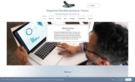 Superior Bookkeeping: New website for accounting service.