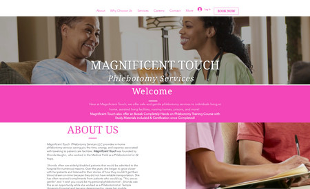 Magnificenttouch: Full website design