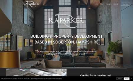 R A Parker: R A Parker are a local Building and Property Development company. They asked us to update their existing website with a fresh design, but with a more professional approach. The results are simply stunning and compliment the work they do.