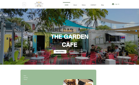 The Garden Cafe Key: This website was redesigned by me from scratch. Client wanted a simple but minimalistic  design.