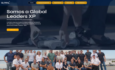 Global Leaders XP: Site feito para uma agência de viagem especialista em experiências internacionais 