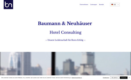 BN Hotel Consulting: Branding und Website für spezialisierte Unternehmensberatung für Hotels