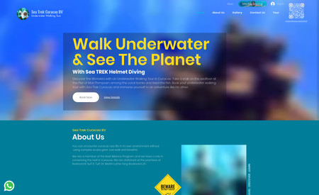 Sea Trek Curacao: A SeaTrek franchisee in Curacao's website, which has booking, database, custom elements. custom forms, admin panel. SEO is also managed by us.