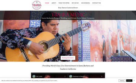 Ybarra Music: Ybarra Music was a redesign for SoCal's premier live entertainment company.
